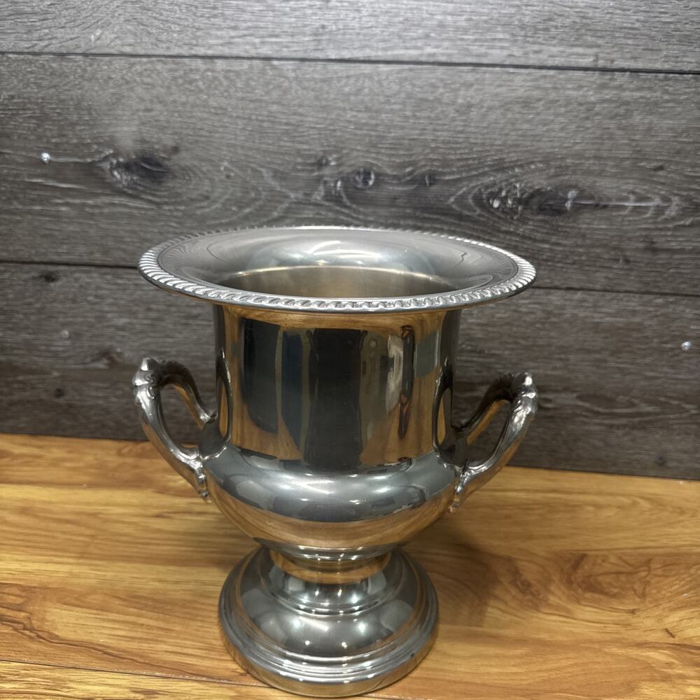 Vintage Leonard Silver PlatedTrophy Cup Urn ChampagneChiller Bar Ice Bucket